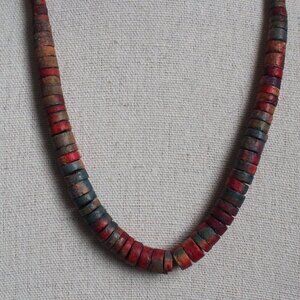 Coconut Shell Heishi Necklace